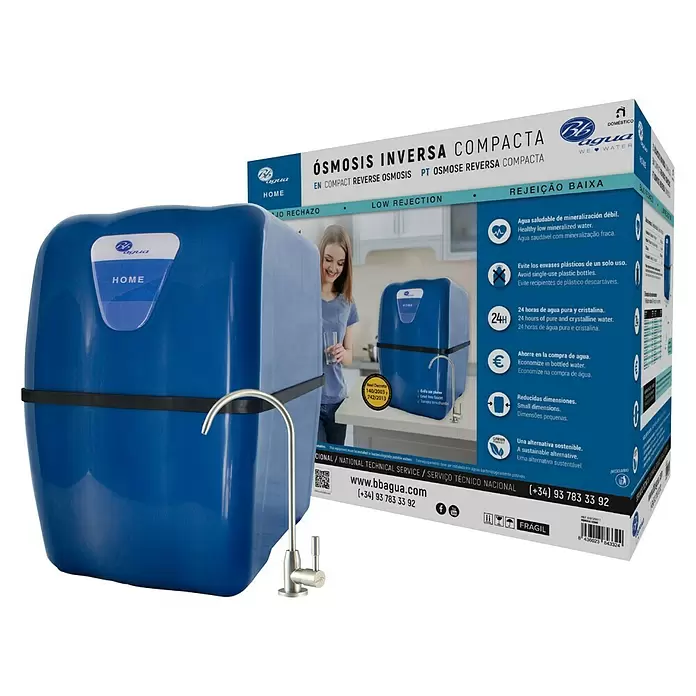 Bb agua Equipo de ósmosis inversa compacta Home - Caudal: 270 l/día - Vista angular