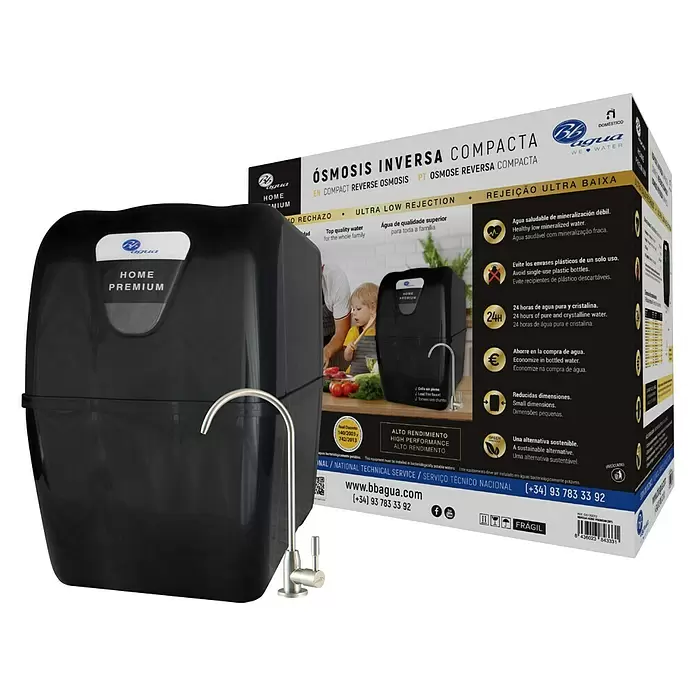 Bb agua Equipo de ósmosis inversa compacta Home Premium - Caudal: 285 l/día - Vista angular