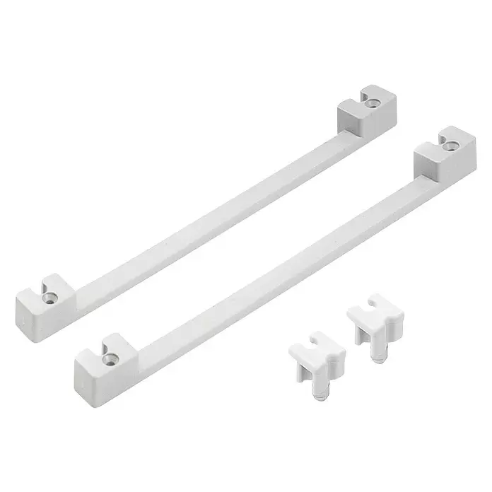 Regleta para escurreplatos - Largo: 252 mm, Blanco - Vista angular