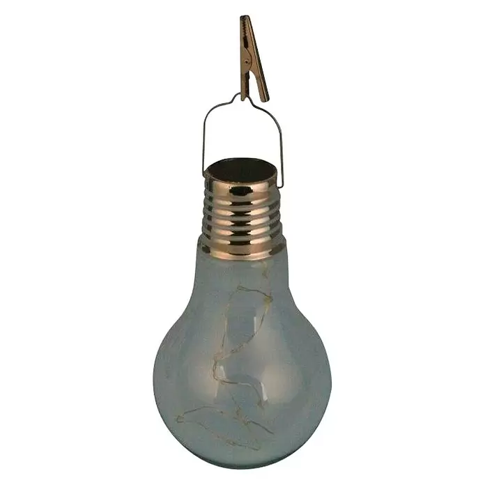 Luxform Solarna viseća svjetiljka - LED, Prozirno, Plave boje, Crvene boje, Š x V: 10 x 17 cm - Pogled sprijeda
