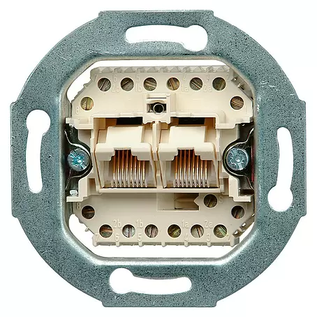 Kopp Technik-Center UAE-datacontactdoos 2-voudig RJ45