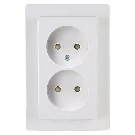 Kopp Paris Stopcontact 2-voudig Paris Arctisch wit
