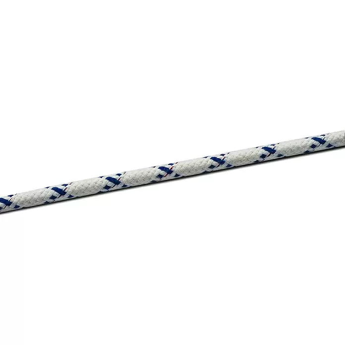 Seilflechter Cuerda de amarre a metros Olympia Star - Diámetro: 10 mm, Poliéster, Blanco/Azul marino - Primer plano
