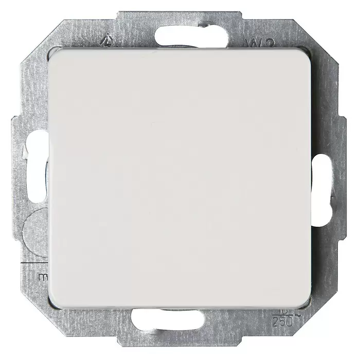 Voltomat Milano Wisselschakelaar 4-pack - Wit, Inbouw, Kunststof, 10 A - Vooraanzicht