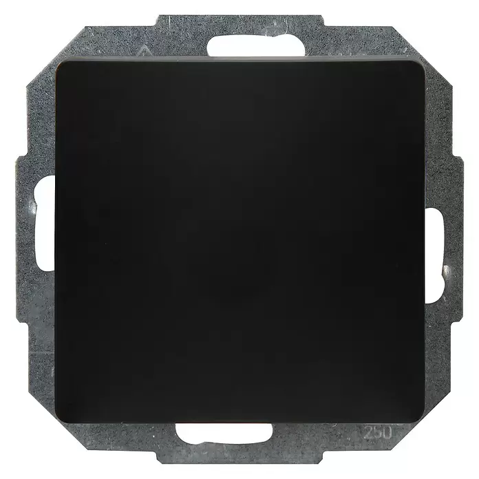 Kopp Paris Wisselschakelaar 4-pack - Zwart, Inbouw, Kunststof, IP20, 4 st. - Vooraanzicht