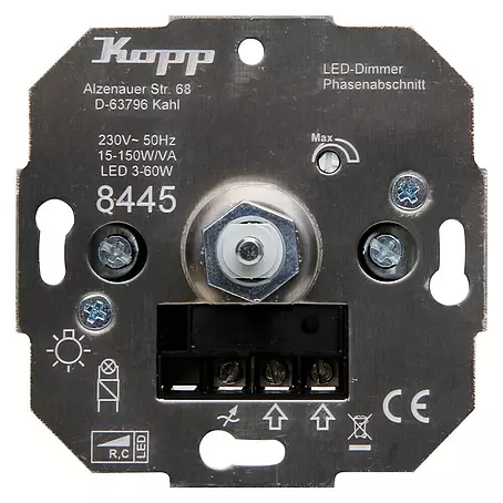 Kopp Technik-Center Led-dimmer Basiselement RC LED 3-50W