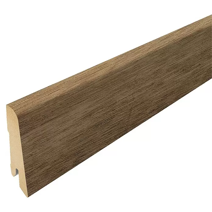 Egger Sockelleiste Timbara Eiche Braun - 2,4 m x 17 mm x 60 mm, Gerade - Detailaufnahme
