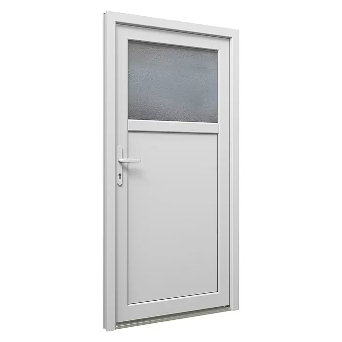 Solid Elements Nebeneingangstür Modell 8002 - 98 x 198 cm, DIN Anschlag: Links - Vorderansicht