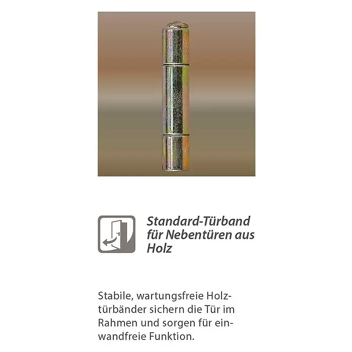 Solid Elements Nebeneingangstür Modell 8702 - 98 x 198 cm, DIN Anschlag: Rechts - Skizze