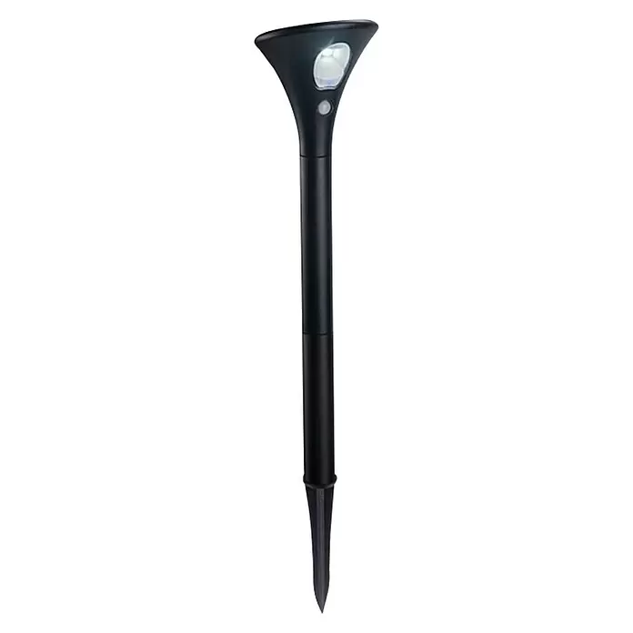 BAUHAUS LED solarna baklja - Crne boje, Visina: 62 cm, IP44, Senzor pokreta - Pogled sprijeda