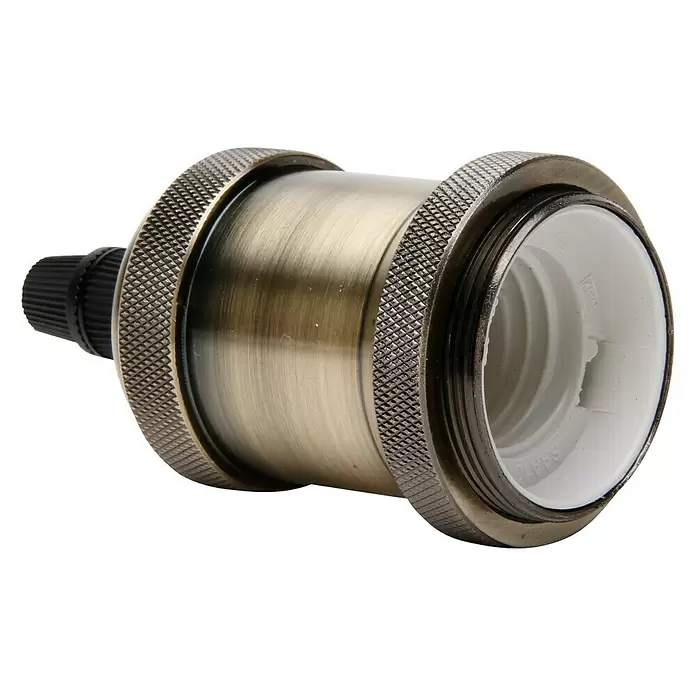 Kopp DYOL Lampfitting Retro - Chroom, Metaal, E27, IP20 - Diagonaal zicht