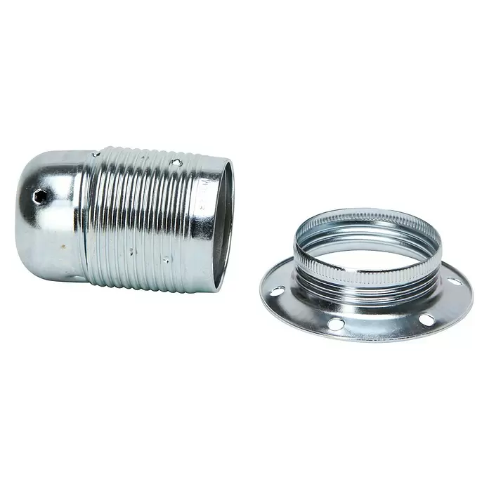Kopp DYOL Lampfitting - Chroom, Metaal, E27, IP20 - Diagonaal zicht