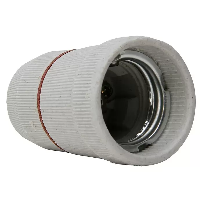 Kopp DYOL Lampfitting Ribbel - Grijs, Keramiek, E27, IP20 - Diagonaal zicht