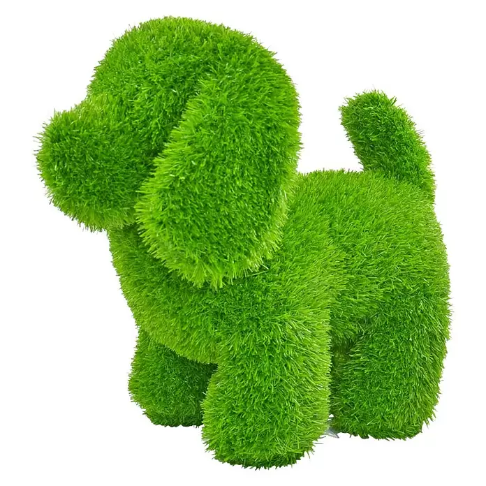 AniPlants Dekofigur - Hund, L x B x H: 36 x 20 x 33 cm, Kunststoff - Diagonale Ansicht