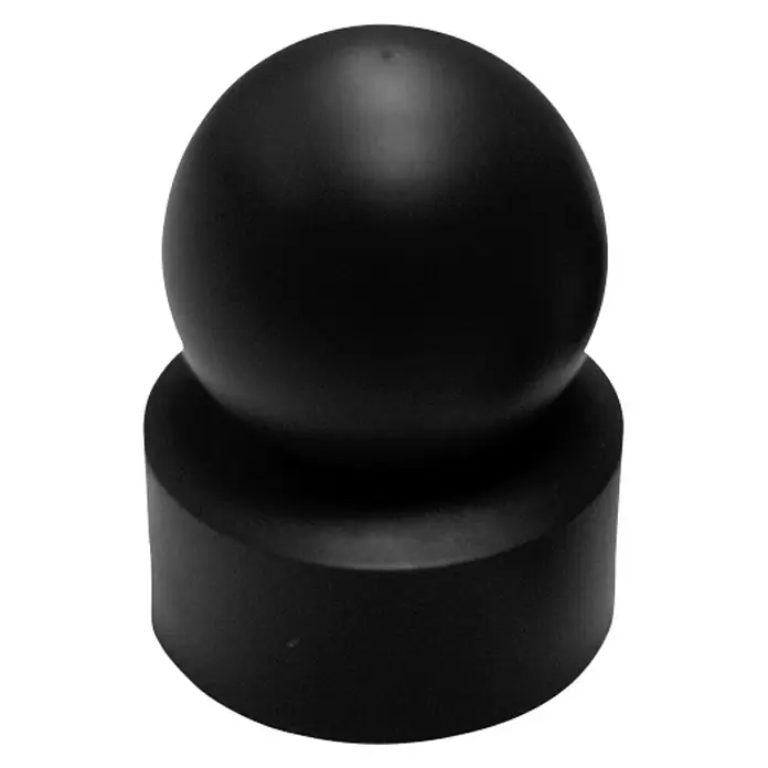 Kraus Capuchón decorativo - Negro, Diámetro: 60 mm - Vista frontal