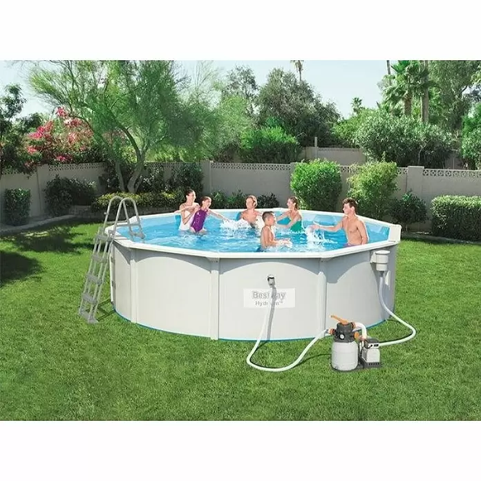 Bestway Bazen sa priborom Hydrium - Ø x V: 460 x 120 cm, Zapremnina: 17.430 l - Proizvod u upotrebi