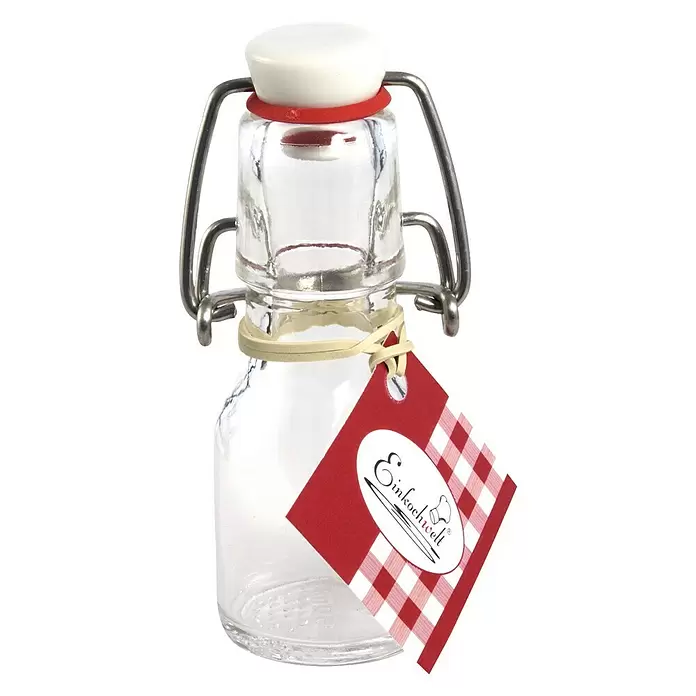 Glasflasche mit Bügelverschluss - 50 ml - Vorderansicht
