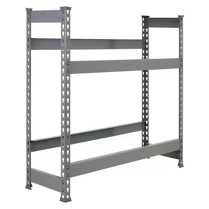 Simonrack Simonbottle Estantería para cajas de bebidas - L x An x Al: 30 x 40 x 100 cm, Capacidad de carga: 100 kg/balda, Número de baldas: 2 ud., Gris - Vista angular