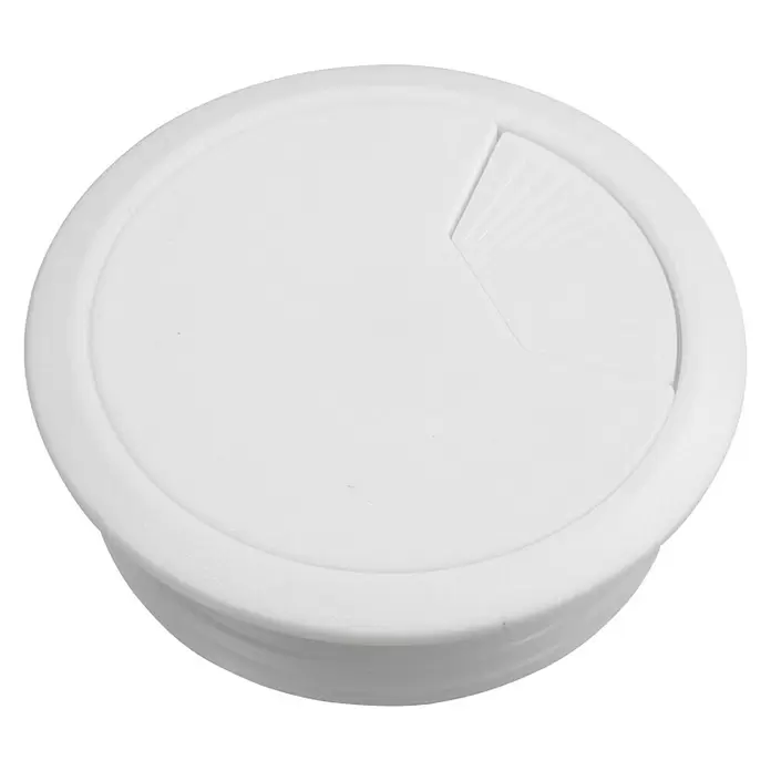 Schneider Electric Pasacables - Blanco, 60 mm - Vista angular