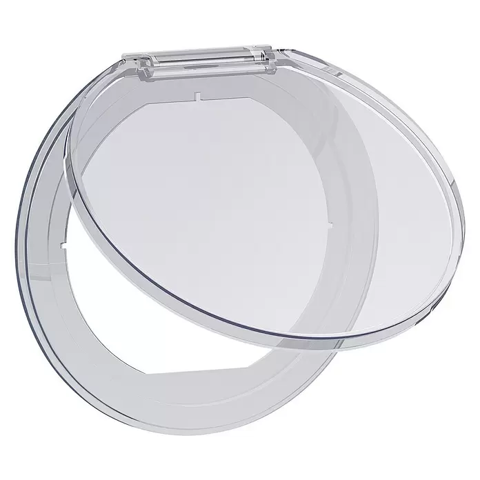 Schneider Electric Tapa de conexiones para base escritorio - L x An: 8,5 x 0,7 cm, Policarbonato - Vista angular