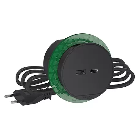 Schneider Electric  Toma USB con base escritorio
