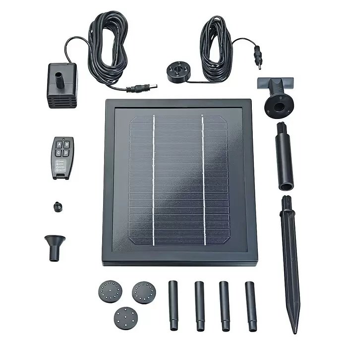 Neptun Solar-Wasserspielpumpe NSTP-O 250 CONTROL - Fördermenge pro Std.: 250 l - Diagonale Ansicht