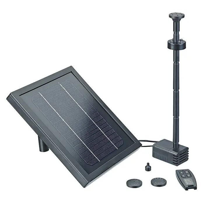 Neptun Solar-Wasserspielpumpe NSTP-O 250 CONTROL - Fördermenge pro Std.: 250 l - Diagonale Ansicht