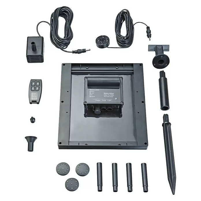 Neptun Solar-Wasserspielpumpe NSTP-O 250 CONTROL - Fördermenge pro Std.: 250 l - Diagonale Ansicht
