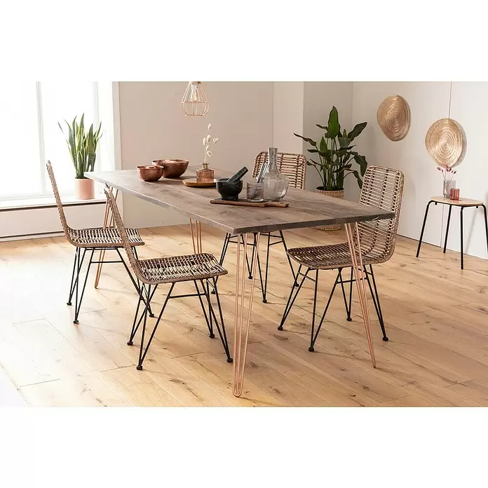 Wagner System Möbelfuß Hairpinlegs - Länge: 710 mm, Rosé Gold, Stahl - Stimmungsaufnahme
