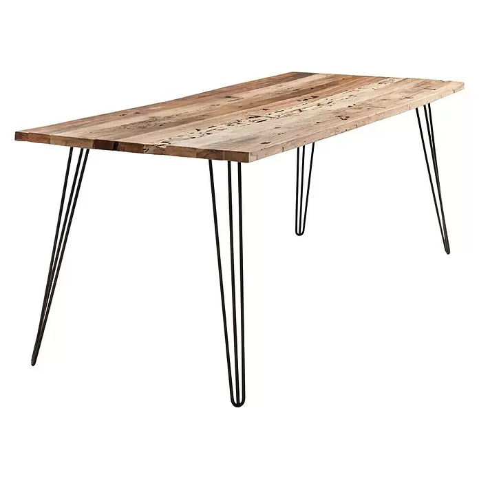 Wagner System Meubelpoot Design Hairpin - Lengte: 710 mm, Zwart, Staal - Diagonaal zicht