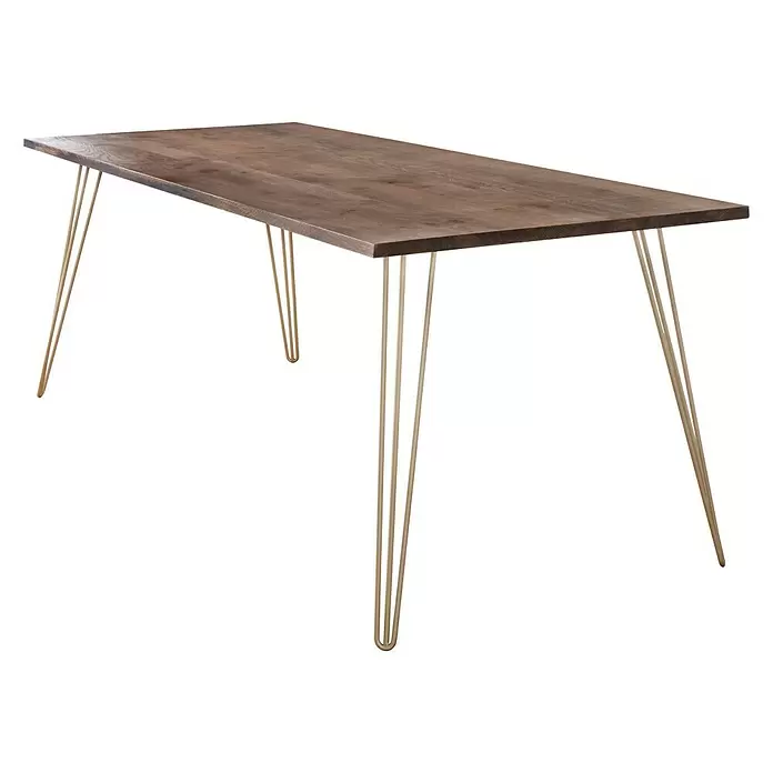 Wagner System Möbelfuß Hairpinlegs - Länge: 710 mm, Gold, Stahl - Diagonale Ansicht