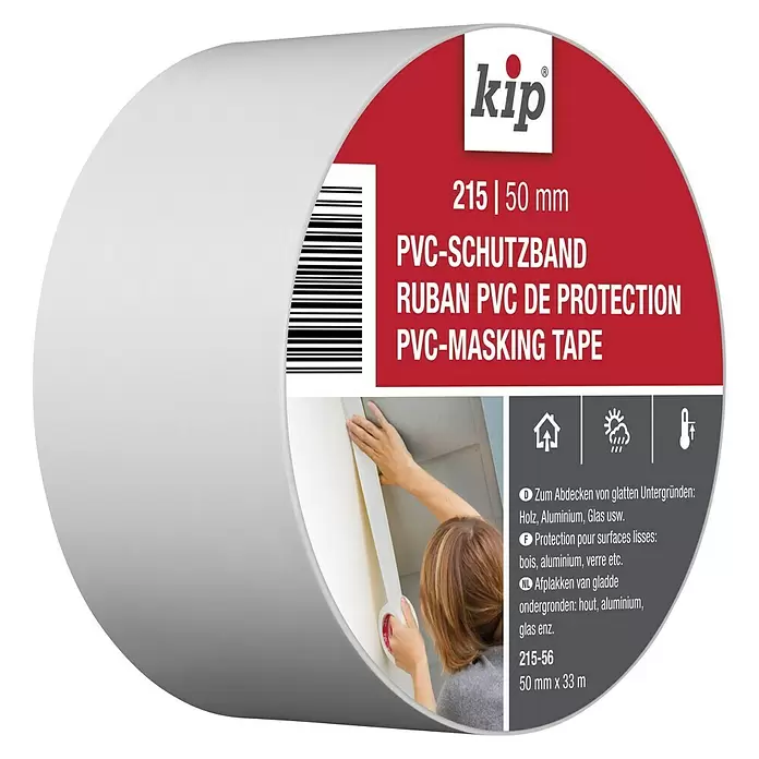 Kip Pvc-masking tape - b x l: 50 mm x 33 m, Flexibel - Diagonaal zicht