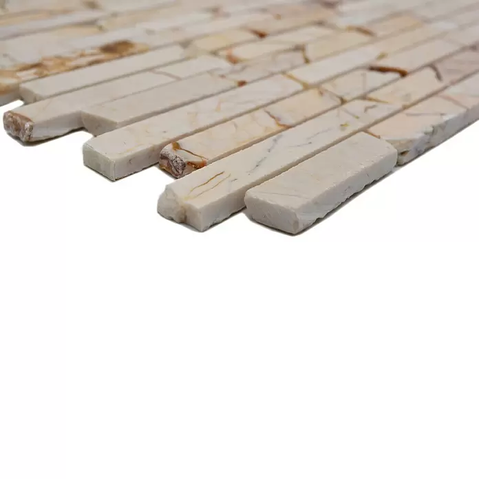 Mozaïektegel Golden Cream MOS brick 2807 - 30,5 x 32,2 cm, Crème, Mat - Close-up