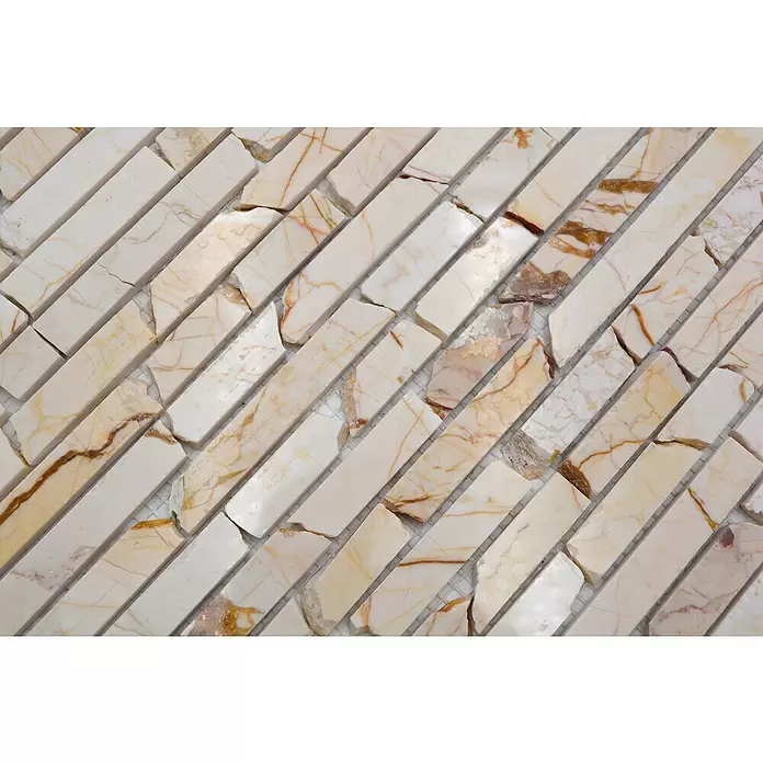 Mozaïektegel Golden Cream MOS brick 2807 - 30,5 x 32,2 cm, Crème, Mat - Close-up