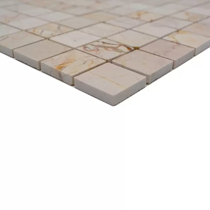 Mozaïektegel vierkant MOS 32/2807 - 30,5 x 30,5 cm, Beige, Mat - Close-up