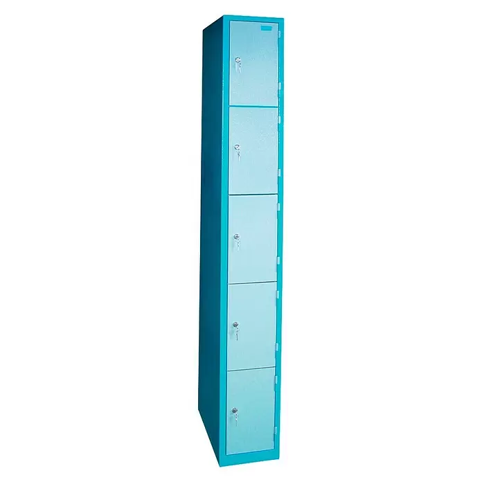 Güde Schließfachschrank - B x H: 260 x 1.920 mm, Anzahl Fächer: 5 Stk. - Vorderansicht