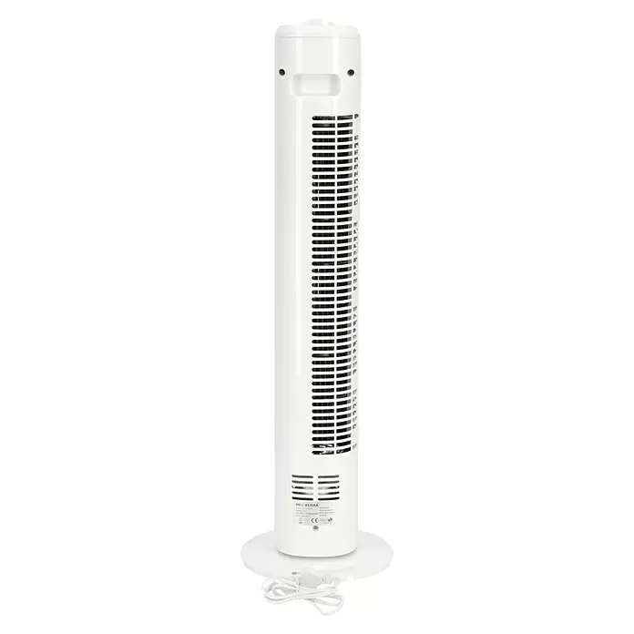 PR Klima Ventilador de torre Tower - Blanco, 73 cm, 50 W, 258 m³/h - Vista trasera