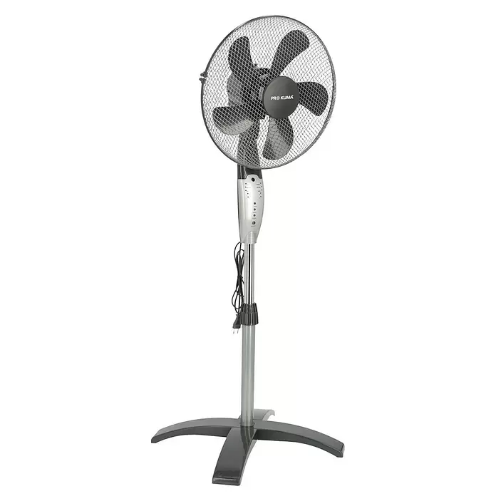 PR Klima Ventilador de pie Multi Blower - Blanco/gris, Altura: 135 cm, 55 W - Vista angular
