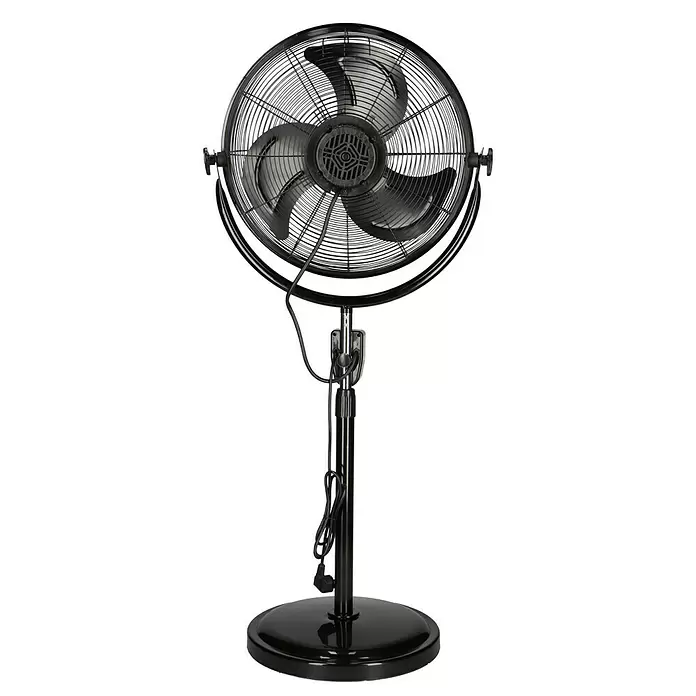 PR Klima Ventilador de pie Speed II - Negro, Diámetro: 45 cm, 100 W, 6.487 m³/h - Vista trasera
