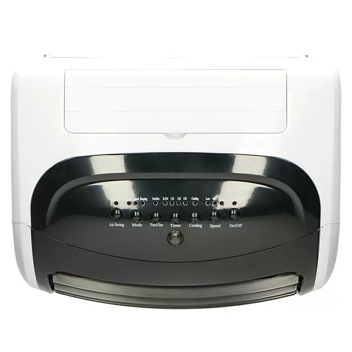 PR Klima Climatizador evaporativo 10 l - Blanco/Negro, Altura: 77 cm, 65 W, Con mando a distancia - Vista superior