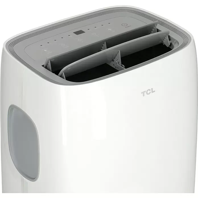 TCL Mobilni klima uređaj TAC-09CPA/KA - Snaga hlađenja: 9.000 BTU/h, Površina prostorije: 28 m², Kapacitet odvlaživanja: 28,8 l/dan, LED zaslon - Detaljan prikaz