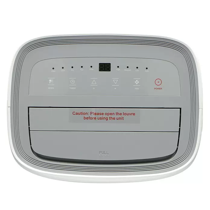 TCL Mobiles Klimagerät TAC-09CPA/KA - Kühlleistung: 9.000 BTU/h, Raumgröße: 28 m², Entfeuchtungsleistung: 28,8 l/Tag, LED-Display - Draufsicht