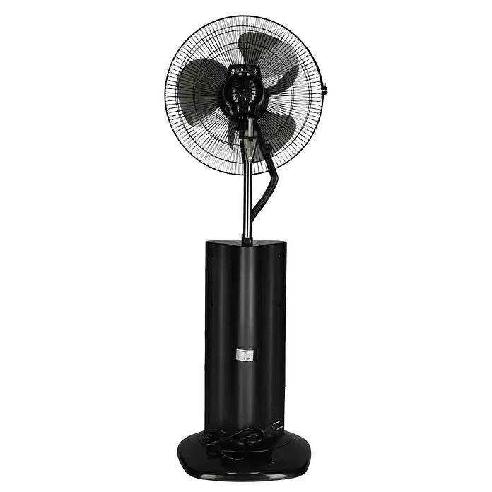 PR Klima Ventilador de pie con nebulizador - Negro, Altura: 126 cm, 100 W, 3.120 m³/h - Vista trasera