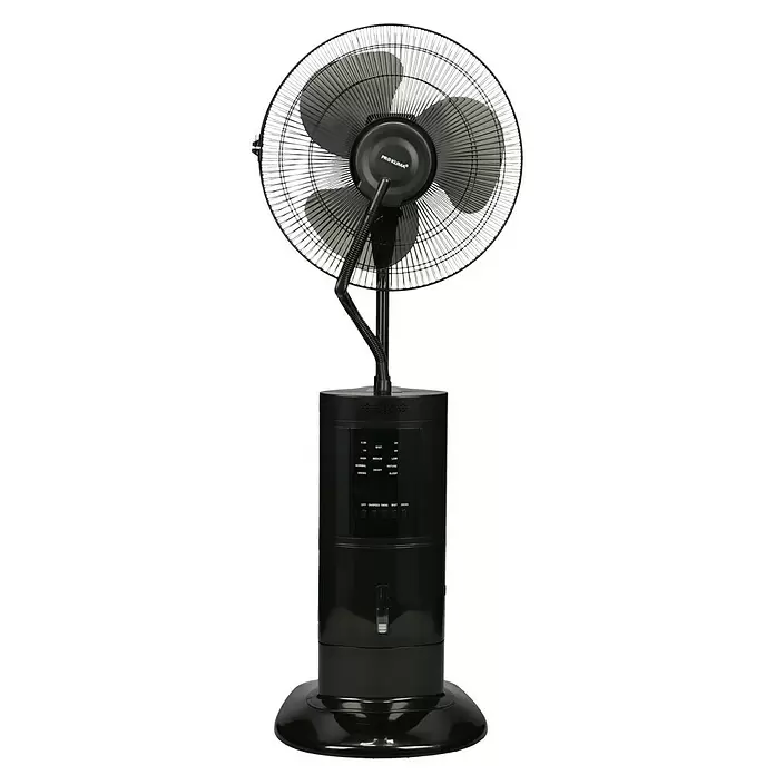 Proklima Standventilator mit Sprühnebel - Schwarz, Höhe: 126 cm, 100 W, 3.120 m³/h - Vorderansicht