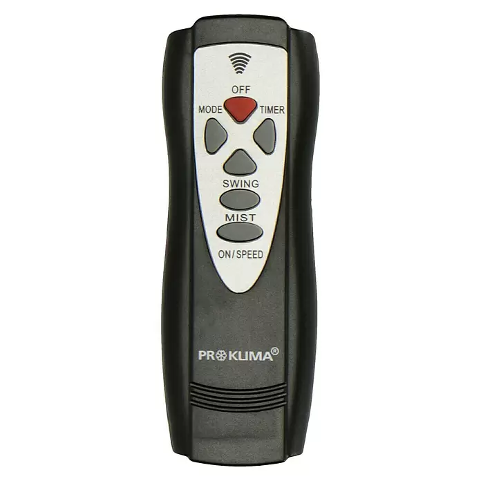 PR Klima Ventilador de pie con nebulizador - Negro, Altura: 126 cm, 100 W, 3.120 m³/h - Vista frontal