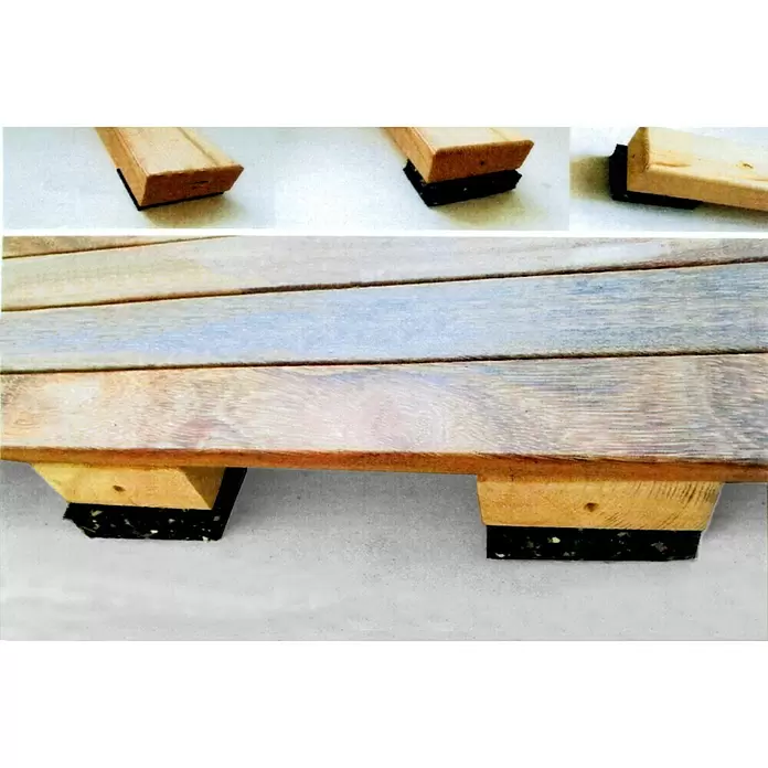 Balkenmatte - Terrassenbau, L x B x S: 9 x 6 x 1 cm, 24 Stk. - Detailaufnahme