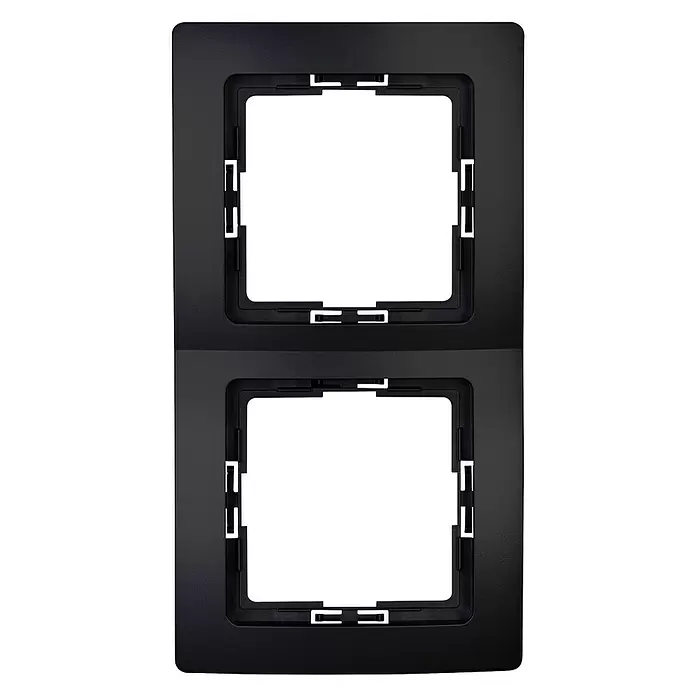 Kopp Paris Afdekraam 5-pack - Zwart, 2 voudig, Kunststof, Inbouw - Vooraanzicht