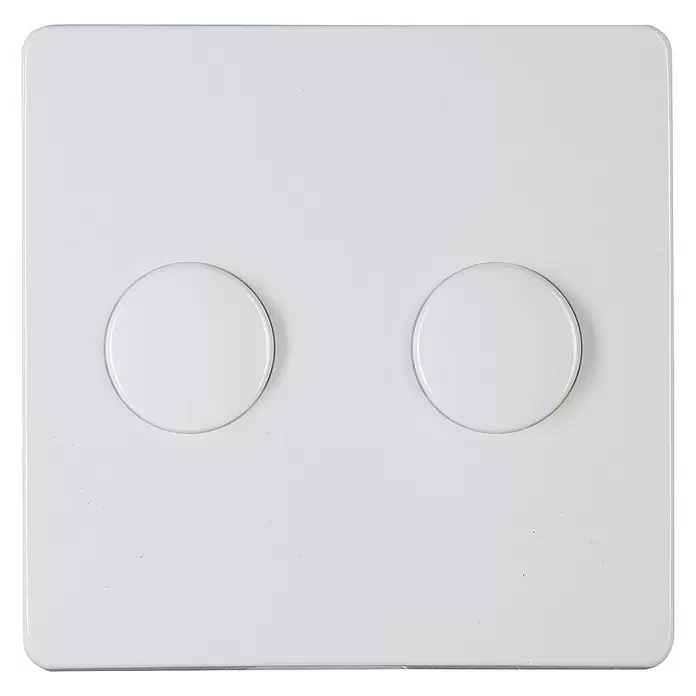 Kopp Paris Draaidimmer-afdekraam duo - Arctisch wit, Kunststof - Vooraanzicht