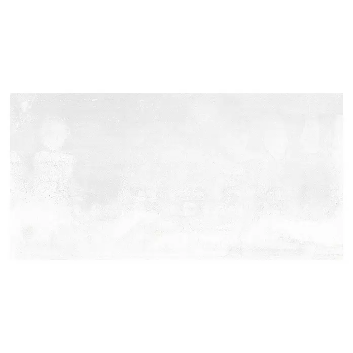 Oxyd Feinsteinzeugfliese Oxyd - 30 x 60 cm, Weiß, Schimmernd - Draufsicht