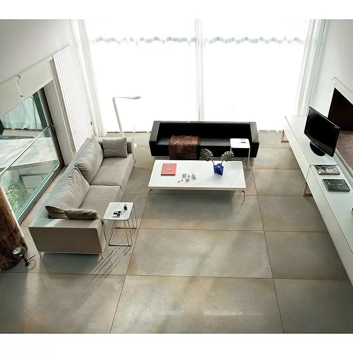 Metallica Feinsteinzeugfliese Metallica Bronzo - 60 x 60 cm, Beige/Braun, Schimmernd - Stimmungsaufnahme